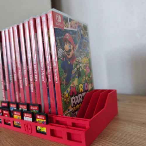 Nintendo Switch organization stand new, 3d printed red