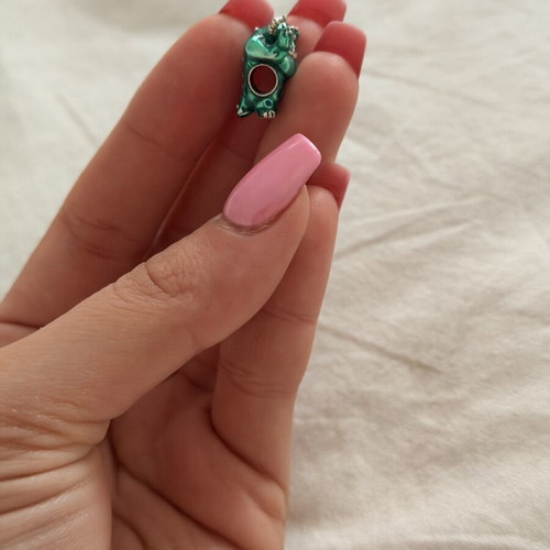 Pandora Sulley monster charm like new, green and silver