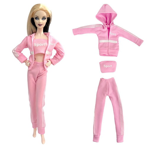 Pink Doll Tracksuit "Street Look" 7132P new for 29cm dolls
