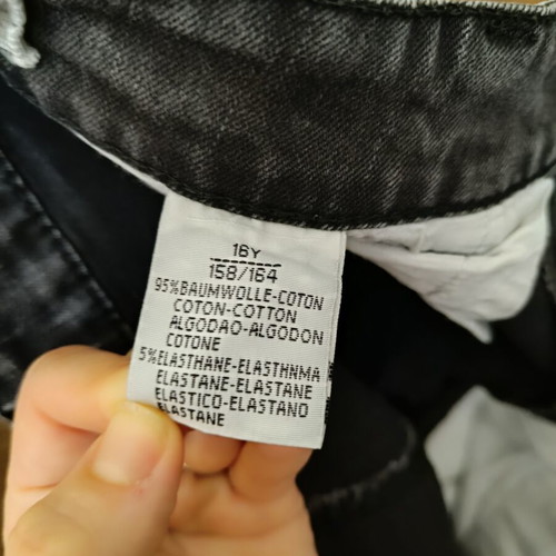 Jeans teen boys black like new, sizes 158 cm and 164 cm