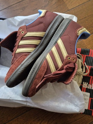 Adidas Originals by Wales Bonner Samba Nylon sports shoes like new, brown, size 38.5