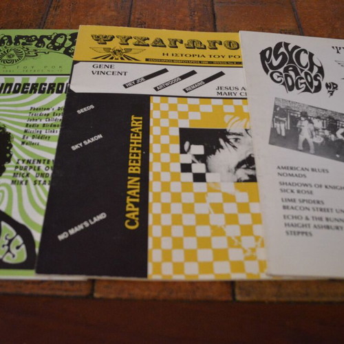 Historical Greek Rock Magazine Psychagogos issues 7, 8, 10 like new