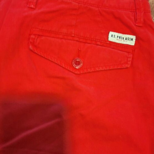 Polo men's red bermuda shorts like new, size XL