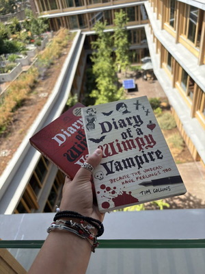 Diary of a Wimpy Vampire books like new, set of two by Tim Collins