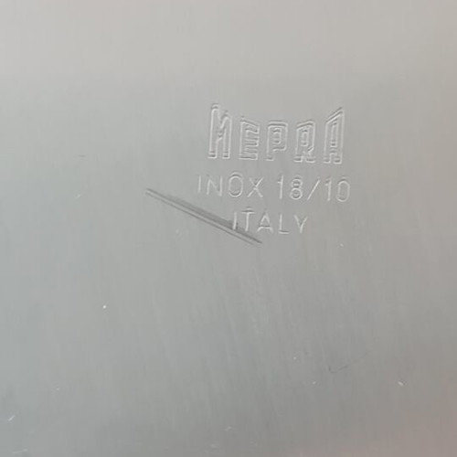 Mepra inox ice bucket vintage used, Italy 1975