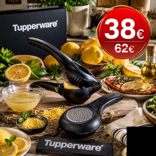 Tupperware lemon squeezer and grater set new
