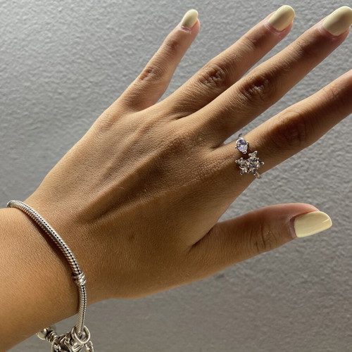 Pandora ring size 7 like new, silver