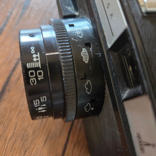 Lomo Smena Symbol camera with leather case used