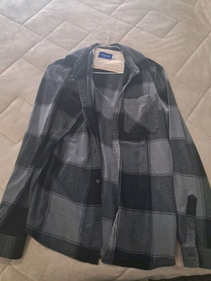 Jack & Jones men's checked shirt like new, suede with pocket