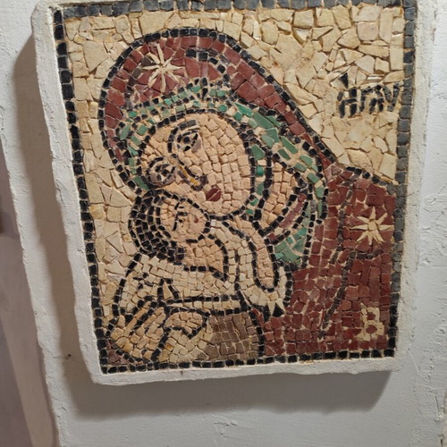 Mosaic with Panagia 41x36 cm new