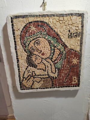 Mosaic with Panagia 41x36 cm new