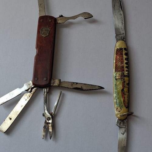 Collectible retro multitools used, set of two