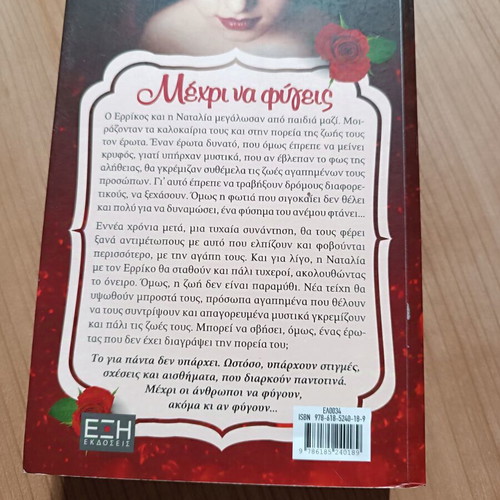 Mechri Na Fygeis by Theoni Birli new Greek literature book