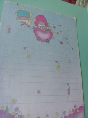 Κόλλα αλληλογραφίας Sanrio Twin's Stars σαν καινούργιο