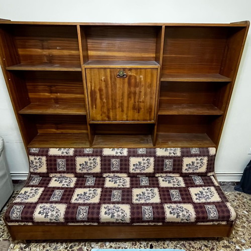 Bookshelf sofa bed used with storage space