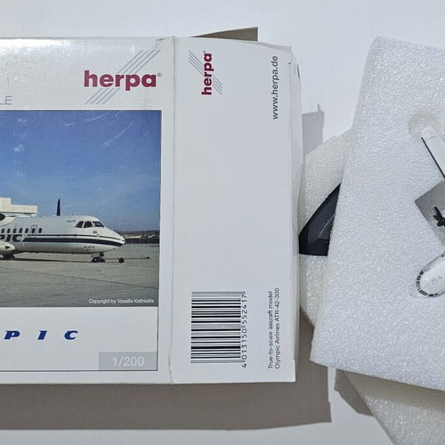 Herpa Olympic Airlines ATR-42-300 model 1:200 like new with box