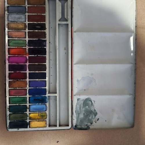 Watercolour painting 1960-1970 used