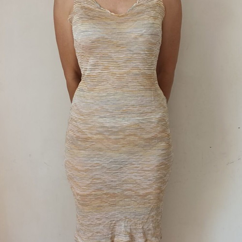 Missoni dress like new, fine multicolor viscose knit, size S