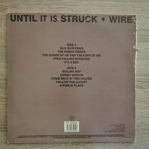 Wire A Bell Is A Cup vinyl used, Greek edition 1988