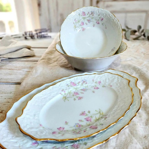 Vintage Mitterteich Bavaria Porcelain Dinner and Tea Service set like new
