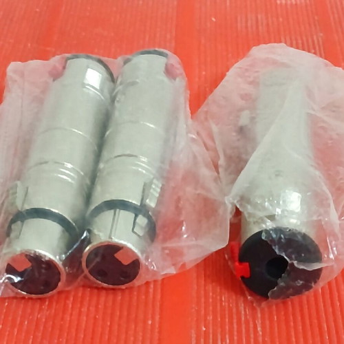 XLR adaptors new, various metal types