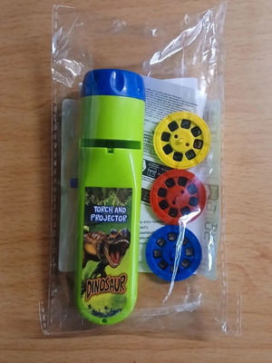 Children's torch projector with dinosaur theme new