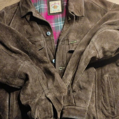 Diesel jacket, genuine suede, size L, brown