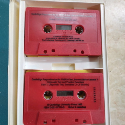 Prepare for the Test of English as a Foreign Language TOEFL P. Sharpee used, 4 cassette pack