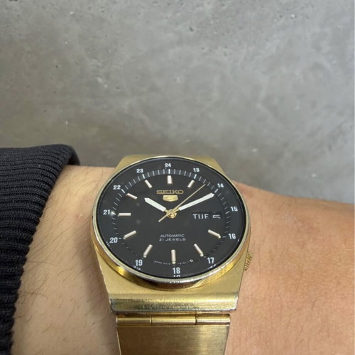 Seiko 5 Automatic Vintage 6319-6090 watch used, 1984, 37mm