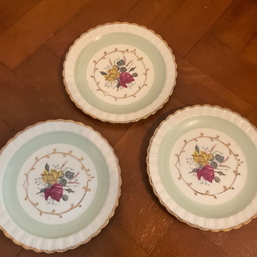 Woods and Sons antique plates from England, set of 3, excellent condition