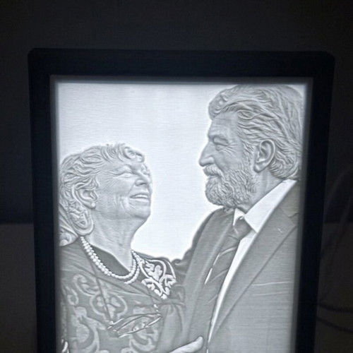 Custom 3D Print LED Frame with Your Photo made to order