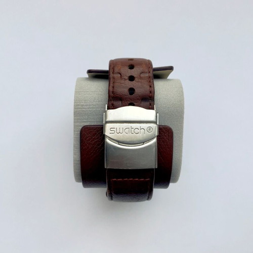 Swatch YOS404 Top Relief Irony Chronograph used with box and papers