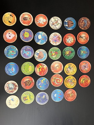 Pokemon Tazos used from all series