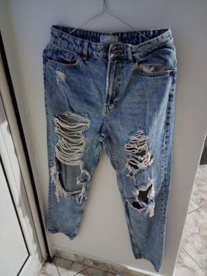 Bershka Mom Τζιν Μέγεθος 36 Σαν Καινούργιο Μπλε