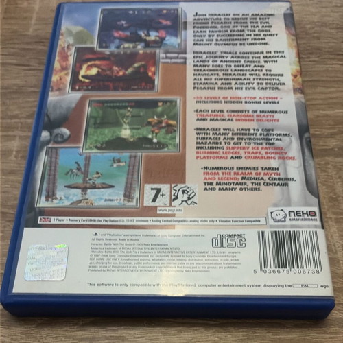 Heracles: Battle With The Gods PS2 game like new, complete CIB