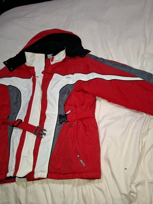 Target men's jacket like new, white and red, size L