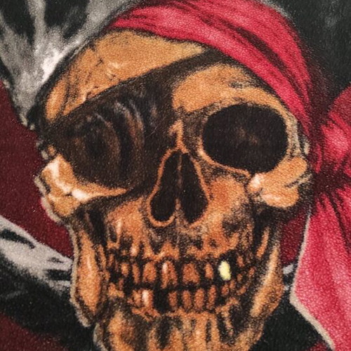 Pirates of the Caribbean fleece blanket used, Disney