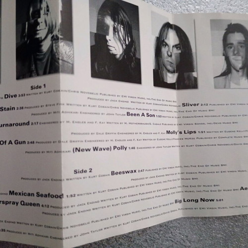 Nirvana Incestiside cassette tape used, rare rock album
