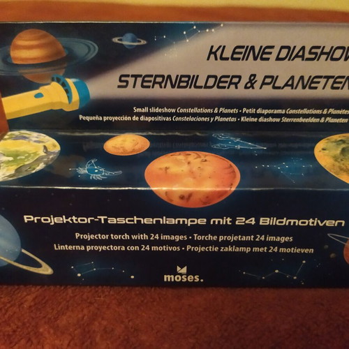 Moses mini projector torch with planets and 24 images