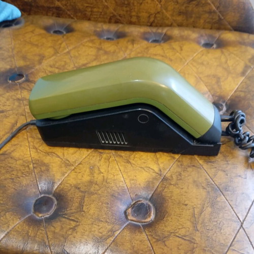 Vintage Ericsson LM Code 300 telephone used, green, wired