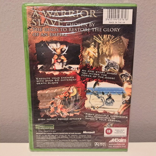 Xbox Gladiator Sword of Vengeance PAL new, sealed