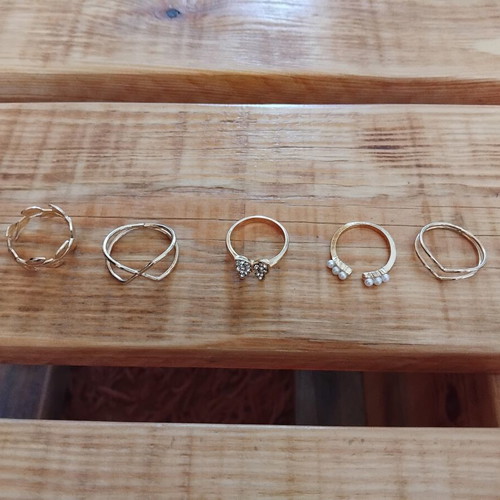 Fo Bijou Rings set of 10 new
