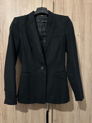 Zara fitted jacket used, black, size S