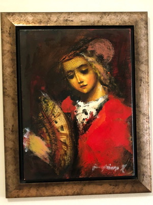 Miltiadis Gatzonis oil painting used with frame 40x50cm