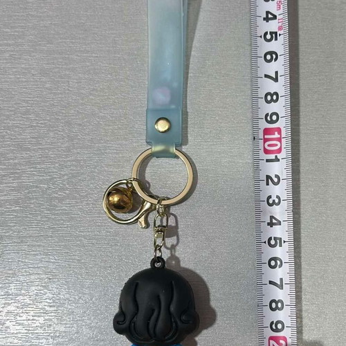 Snow White keychain new with blue strap and bell