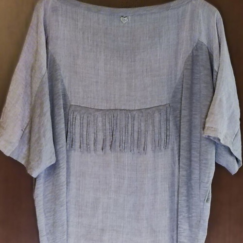 Mat Fashion Plus Size Blouse Large beige gray melange like new