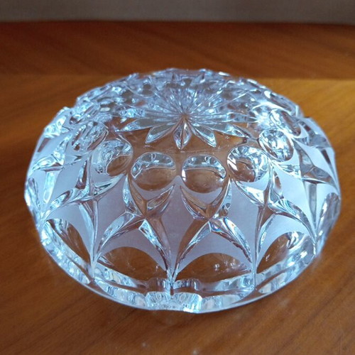 Set of 2 Vintage Lead Crystal Ashtrays / Bowls, 1980