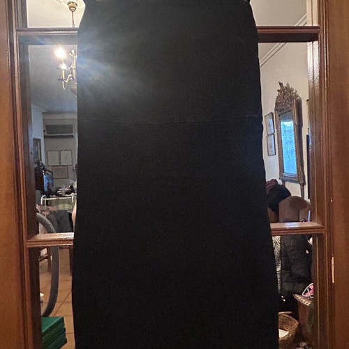 Black denim mini dress Zara like new, size small