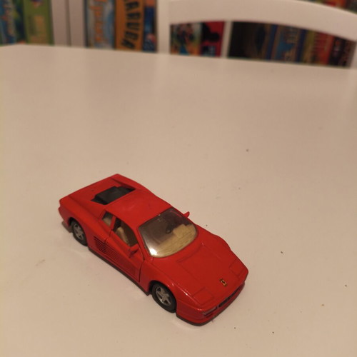 Ferrari 512TR Maisto miniature car like new with pull-back mechanism