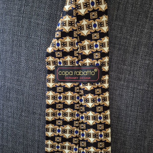 Vintage tie like new, beige and brown